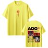 Ado Hibana World Tour 2025 Tshirt Unisex Women Fashion Pop Music T Shirts Unisex Y2k Japanese Style Streetwear Male Casual Tshirt