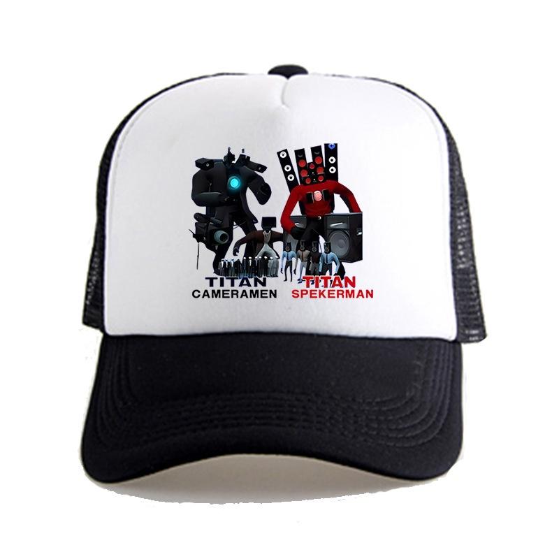Kid Adult Skibidi Toilet Printing Baseball Caps Adjustable Hip Hop Hats Summer