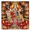 @ Autocolant de perete Artă Față Maa Durga Tradițional Indian Multicolor 28g