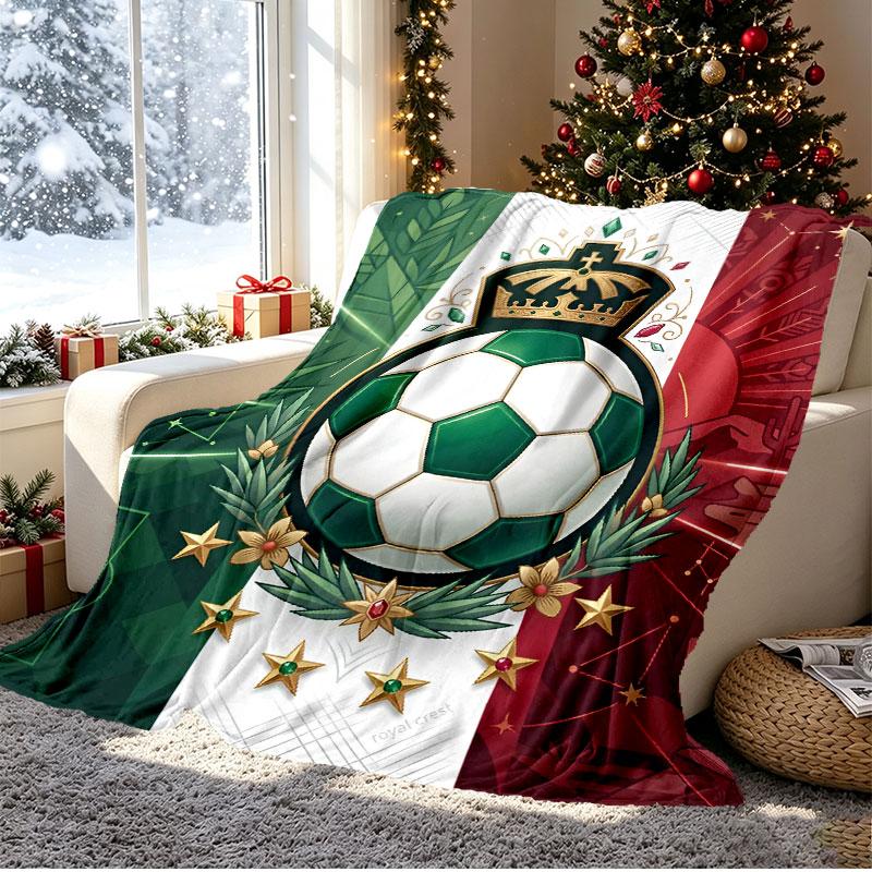 Club Santos Laguna Pattern Blanket for Home Decoration, Bed, Sofa, Car Travel, Camping, Suitable for All Seasons, Birthday Christmas Gift