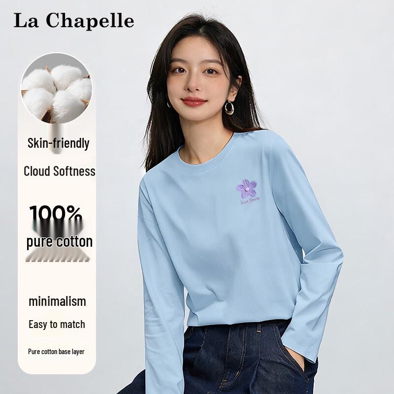 La Chapelle Women s Printed Pure Cotton Long Sleeve T-Shirt M