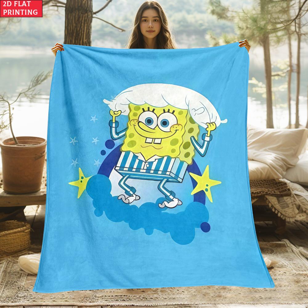 

Joyful Print thin Flannel Blanket for Bedrooms,Living Rooms,Sofas Blankets,Lunch Breaks,Picnics,blankets fluffy 130x150cm