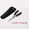 Stainless Steel Multi-function Fishing Pliers: Scissors, Hook Removal, PE Line Cutting, Hook Tying, Fish Control.
