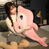 New Huggable Super Soft Dolphin Plush Toy Stuffed Sea Fish Doll Pillow Back Cushion Gift For Kid and Girlfriend Room Decoration