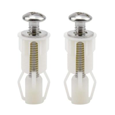 Viti Sedile WC Nuove Calde di Alta Qualità Dado di Espansione in Nylon Fissaggio Coperchio Vaso WC Bianco Dado Metallico Cieco