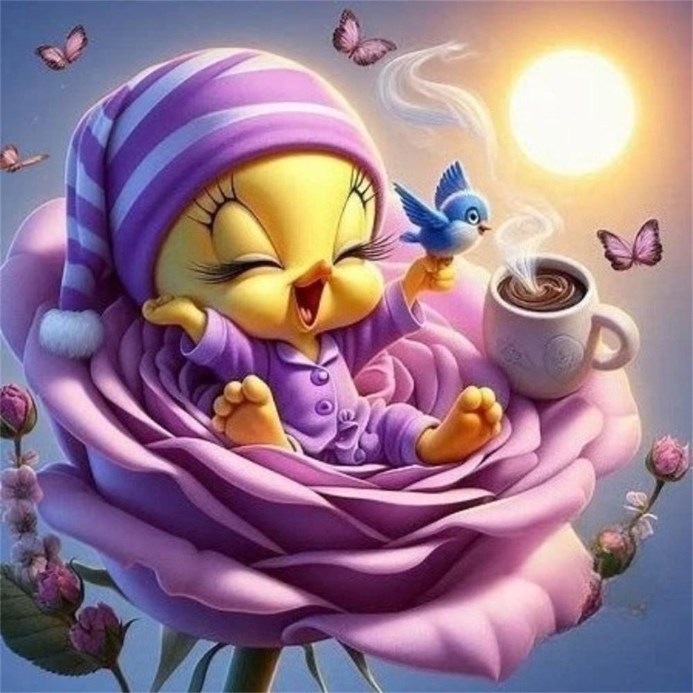 Tweety Bird Yellow Canary Looney Tunes Cartoon Diamond Painting DIY Cross Stitch Handmade Art Gift Crafts Home Decor Gift