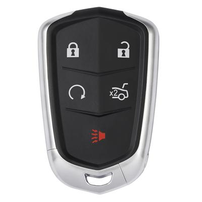 HelloAuto 5tlačítkové náhradní pouzdro na dálkový ovladač bezklíčového vstupu pro Cadillac ATS CTS SRX XTS HYQ2AB HYQ2EB