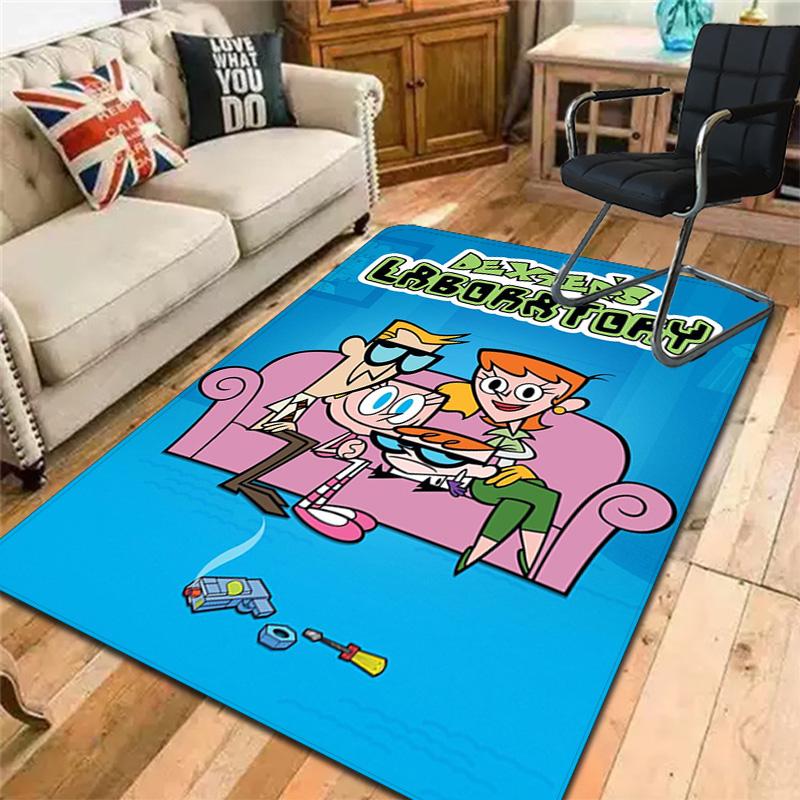 Dexter's Laboratory Characters Rug Floor Mat for Living Room or Bedroom Soft and Comfortable Carpet a Gift for Birthday and Holiday.ZFF0913032