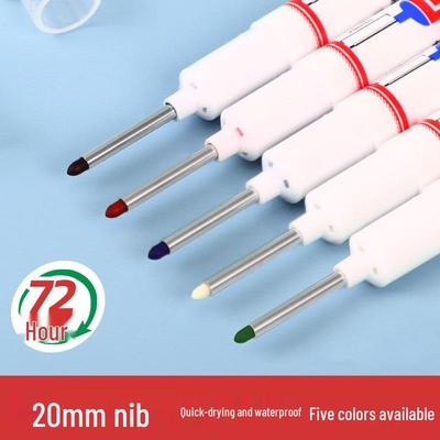 Widely Used Quick-Dry Waterproof Long-Tip Industrial White Marking Pen