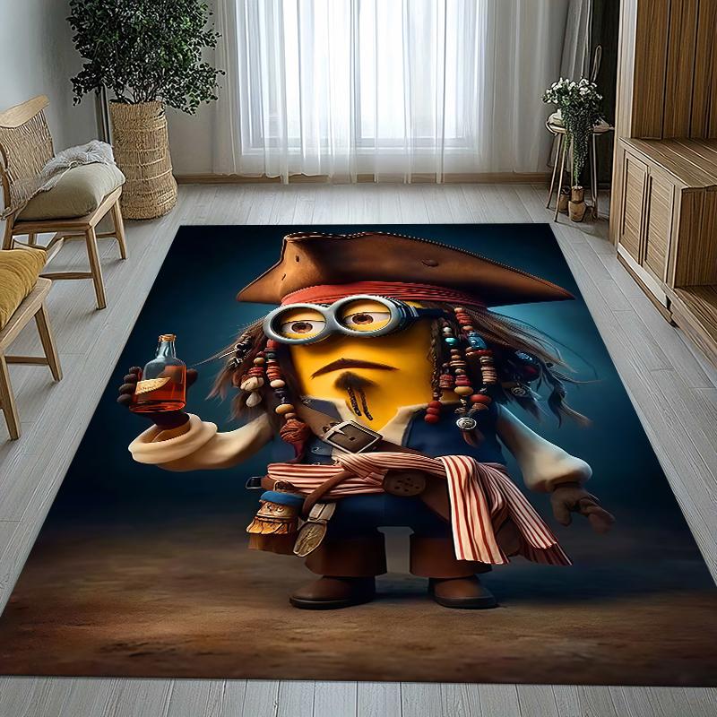 Cute Minions cartoon Living Room Non-Slip Area Rug Soft Carpet for Bedroom Kids Playroom Sofa,Home Decor Doormat Gift