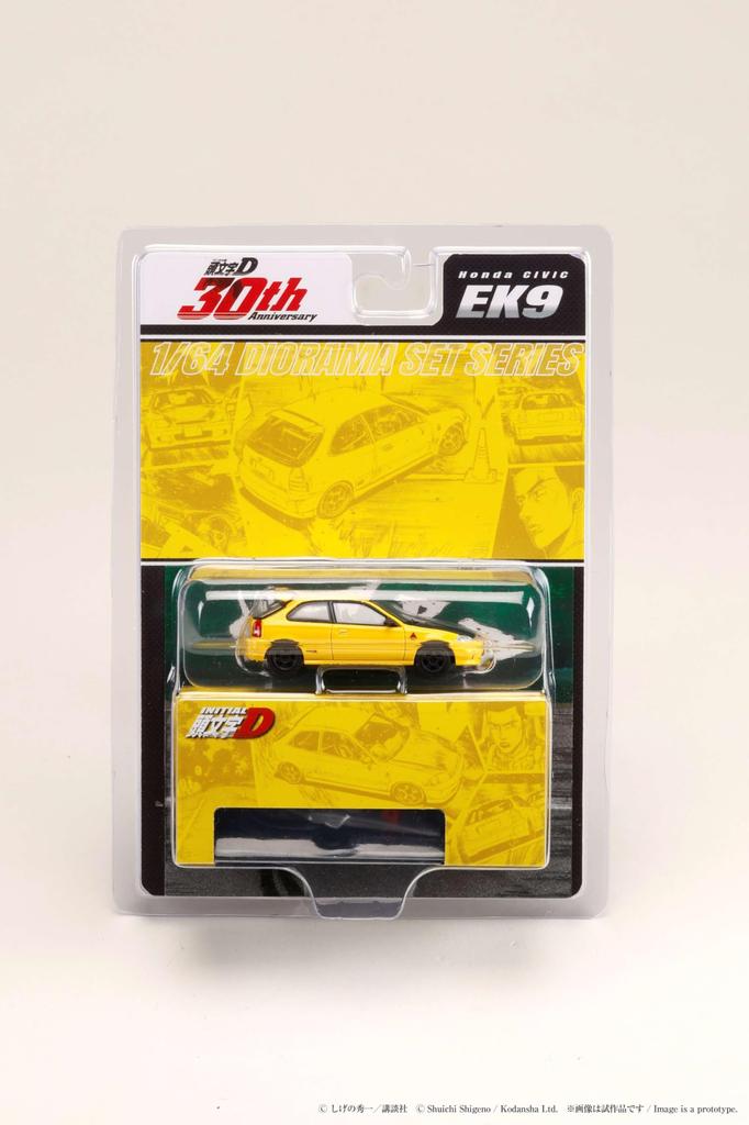 HobbyJAPAN Initial D 30th Anniversary Blister Package Diorama Set Series Honda CIVIC Todo D Tomoyuki Tate VS Takumi Fujiwara Completed Model HJDMD007
