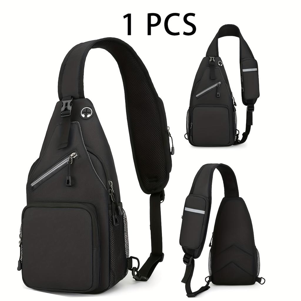 Sling Bag Lightweight Crossbody Sling Backpack for Women Men Large Shoulder Chest Bag Daypack for Hiking Traveling