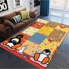 Pingu Cartoon Teppich für Wohnzimmer Schlafzimmer Zuhause Sofadekoration, Kinder Spiel rutschfeste Bodenmatte