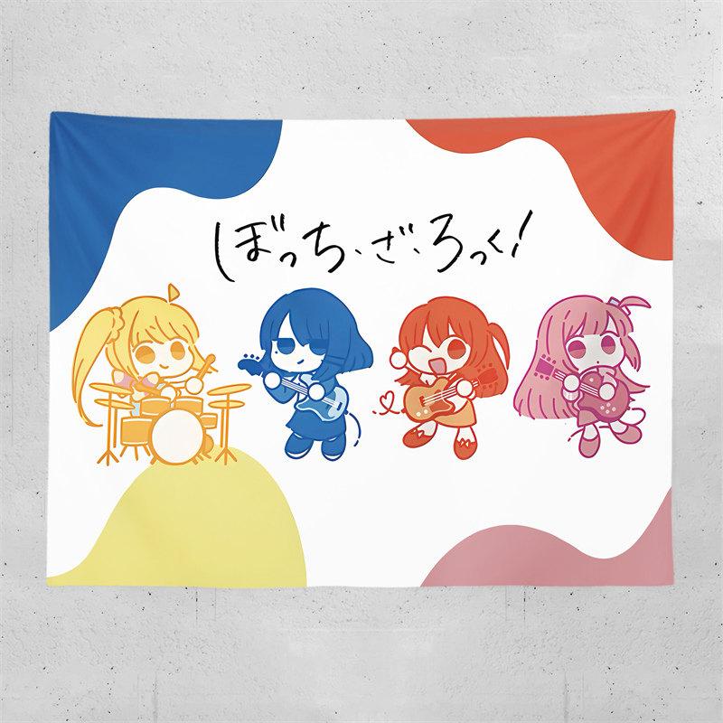 Hitori Gotoh Bocchi the Rock Privacy Blackout Curtain Background Cloth Wall Tapestry for Socially Anxious Individuals 74x94cm(29x37in)