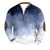 Men's Retro Casual Gradient Printed Sweatshirt
