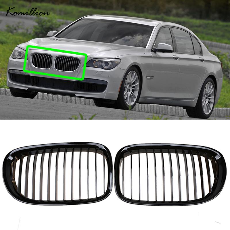 Car Front Hood Kidney Bumper Black Grille for BMW 7-series F01 F02 F03 F04 Saloon 2009 2010 2011 2012 Pre-facelift Accessories