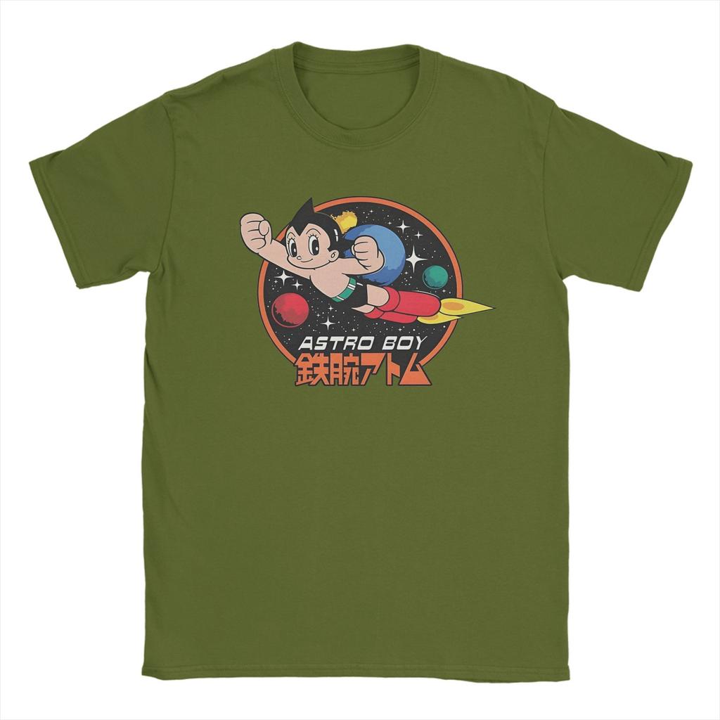 Astro Boy T-Shirts Men Vintage Cotton Tee Shirt Crew Neck Short Sleeve T Shirt Gift Idea Clothes