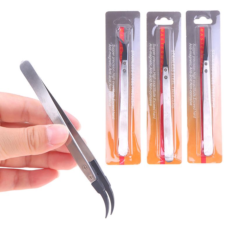 Handle Stainless Tweezers Antistatic For Watch Hands Installation Work