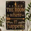 Vintage Alexander Hamilton Metal Sign Room Where It Happens Wall Art Farmhouse Decor 8x12 Inches