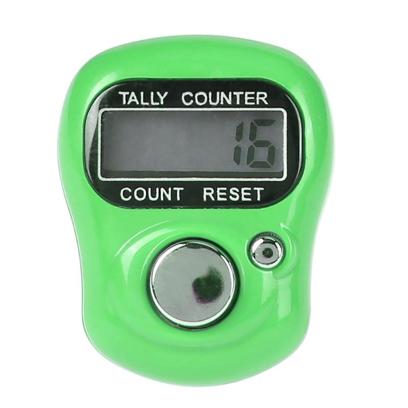 Digital Mini Stitch Marker And Row Finger Counter LCD Electronic Tally Counter For Sewing Knitting Weave Tool Random Color