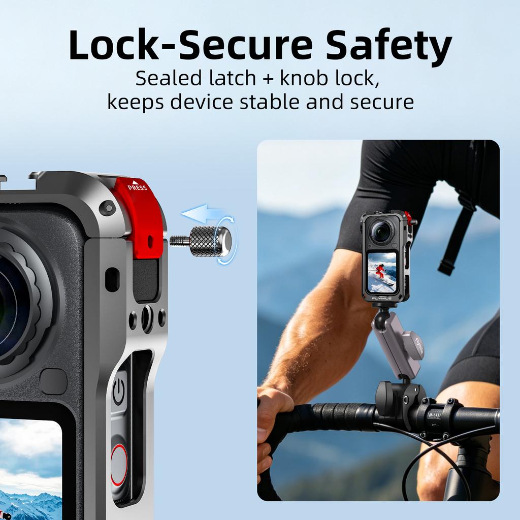 Carcasă de protecție din aliaj de aluminiu Anti-cădere Accesorii pentru camera Insta161 X6