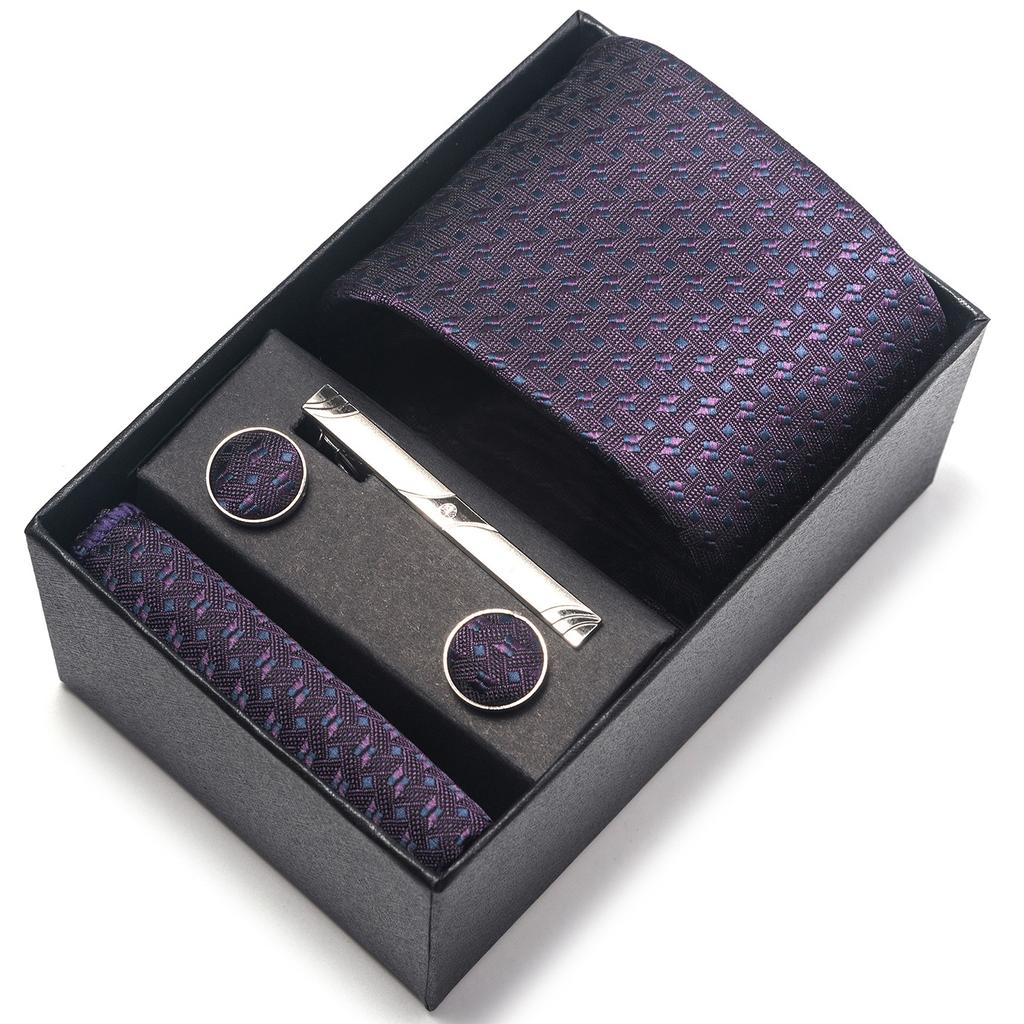 1200-Pin Men'S Tie Net Color Gift Box Tie Set Group Business Dress Wedding Tie Factory