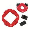 2Pc  R10-R50 Aluminum Alloy Round Corner Radius Template Set, Router Table Jig for Woodworking, Arc Cutting Aid with Removable Clip