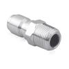Pressure Washer Adapter Set 3/8" Quick Connect Fittings Male Pressure Washer Quick Disconnect Stainless Steel 5000 PSI
