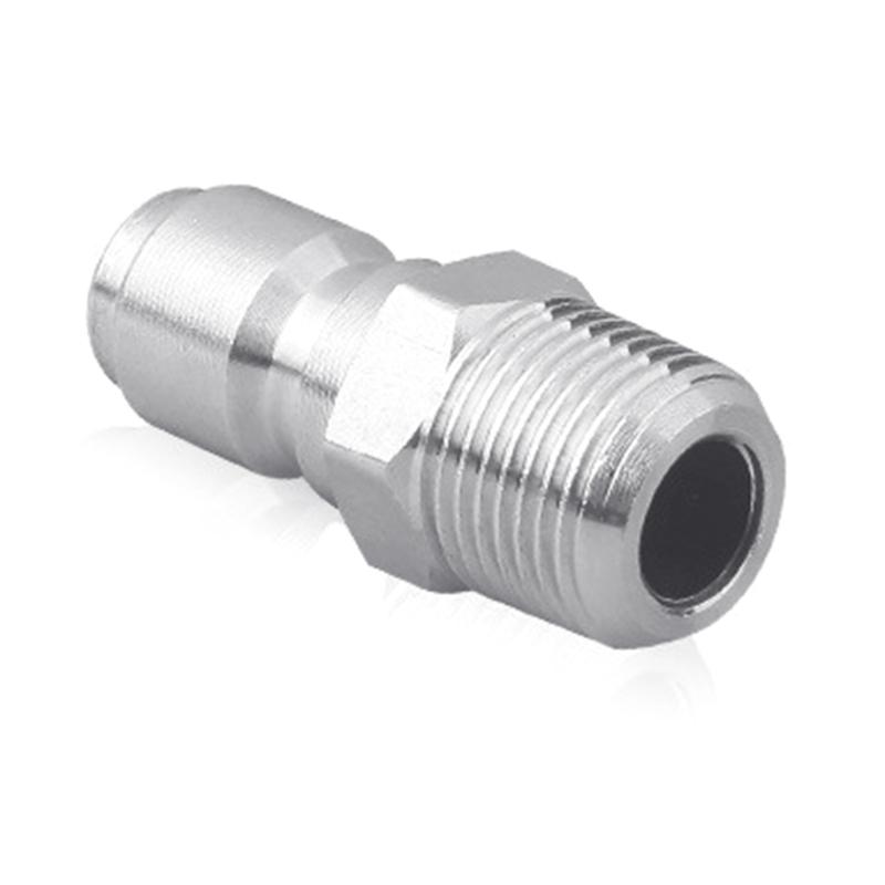 Pressure Washer Adapter Set 3/8" Quick Connect Fittings Male Pressure Washer Quick Disconnect Stainless Steel 5000 PSI