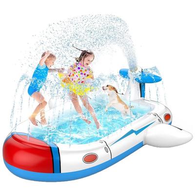 SVNVIOZ Fountain Pool for 180cm Wide X 96cm Play Water Vinyl Easy To Summer Lawn Home Birthday Ages 6 and Up Kids, Large, Deep, Mat, Play, Pool,