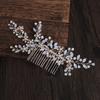 Bride Combs Silver Rhinestone Flower Headdress Gold Crystal Hair Dress Wedding Accessories Bridesmaid Headband Gift Headwear