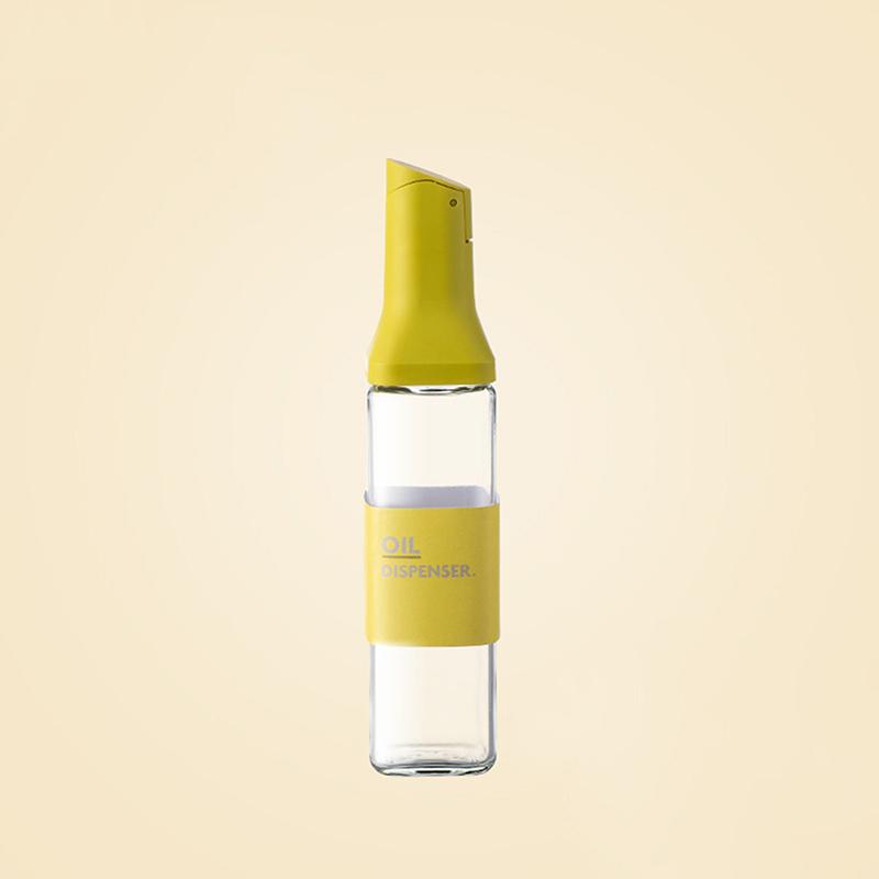 New 500ml Automatic Opening Glass Oil Bottle Condiment Container Pouring No Oil Leakage Oil Dispenser For Kitchen