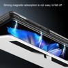 For vivo X Fold3 Magnetic Phone Case View Window PU Leather+PC Cover with Hidden Kickstand