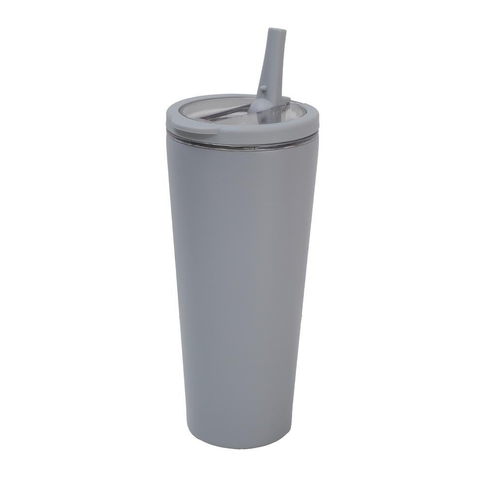 Ring Handle 304 Stainless Steel Thermos Cup Office Folding Straw Cup High Value Random Cup
