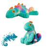 Cute Color-changing Chameleon Plush Toy Long-haired Stuffed Lizard Doll Wholesale Gift Decoration