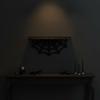 Arachnid Web WallMounted Shelf DarkThemed Gothic Black for Goths, Collectors,