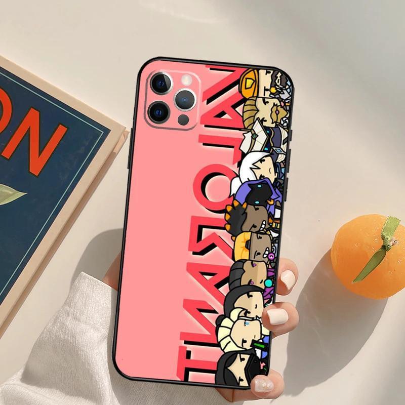 Apple iPhone16 Mobile Phone Case, Cute Cartoon Chibi Valorant Mobile Phone Case, Sent On Behalf of the Picture.