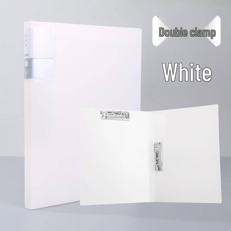 Morandi A4 Student Folder: Loose-leaf Paper Holder, Double Clip Organizer, Single Clip, Roll Holder
