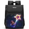 Der Super Mario Galaxy Film Strapazierfähiger Rucksack mit mehreren Fächern für Schulkinder Mit atmungsaktiven Air-Cushion-Trägern