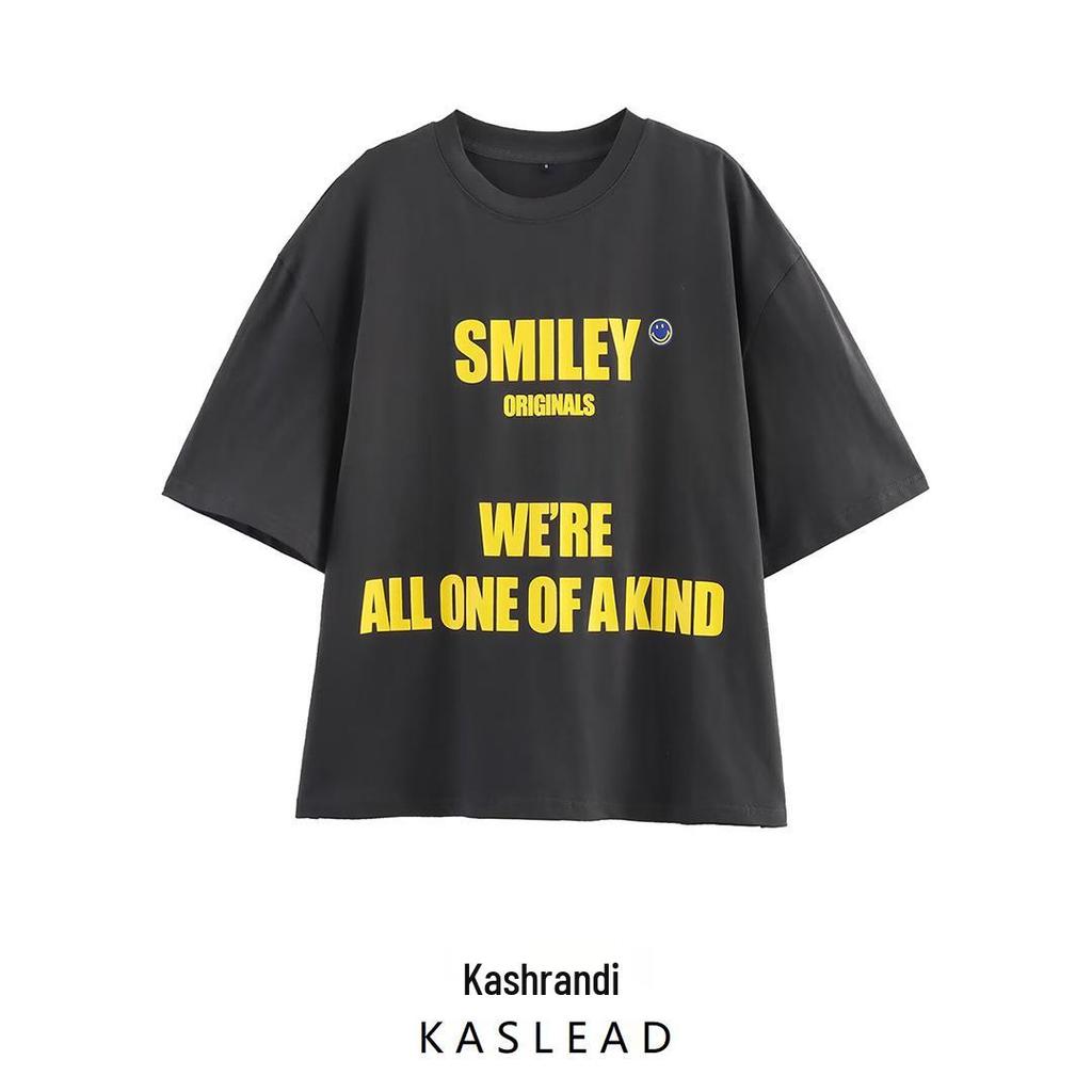 Spring 2025 Loose Printed T-shirt for Women - European & American Fashion Style