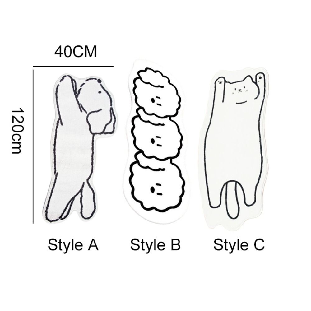 Anti-slip Floor Mat Skin Friendly Floor Rugs Dog Imitation Cashmere Carpet  Home Decoration