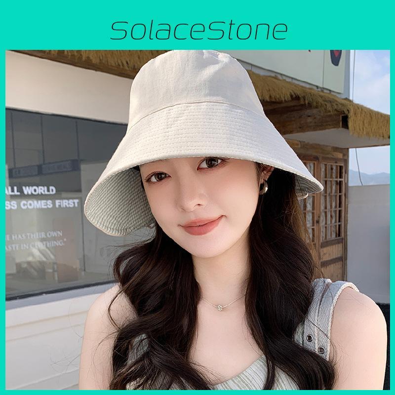 Doublesided Cotton Fisherman Hat With Wide Brim For Sunshade And Breathability