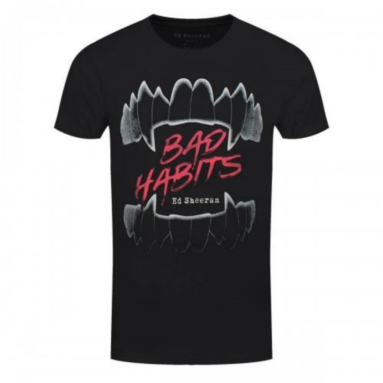 

Ed Sheeran Unisex Adult Bad Habits T-Shirt S чёрный