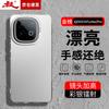 IQ00Z10Turbo Phone Case, IQ00Z10TurboPro Protective Cover, Silicone Soft Edge Simple Anti-Drop Laser Gradient Premium Frosted Hard, Silver