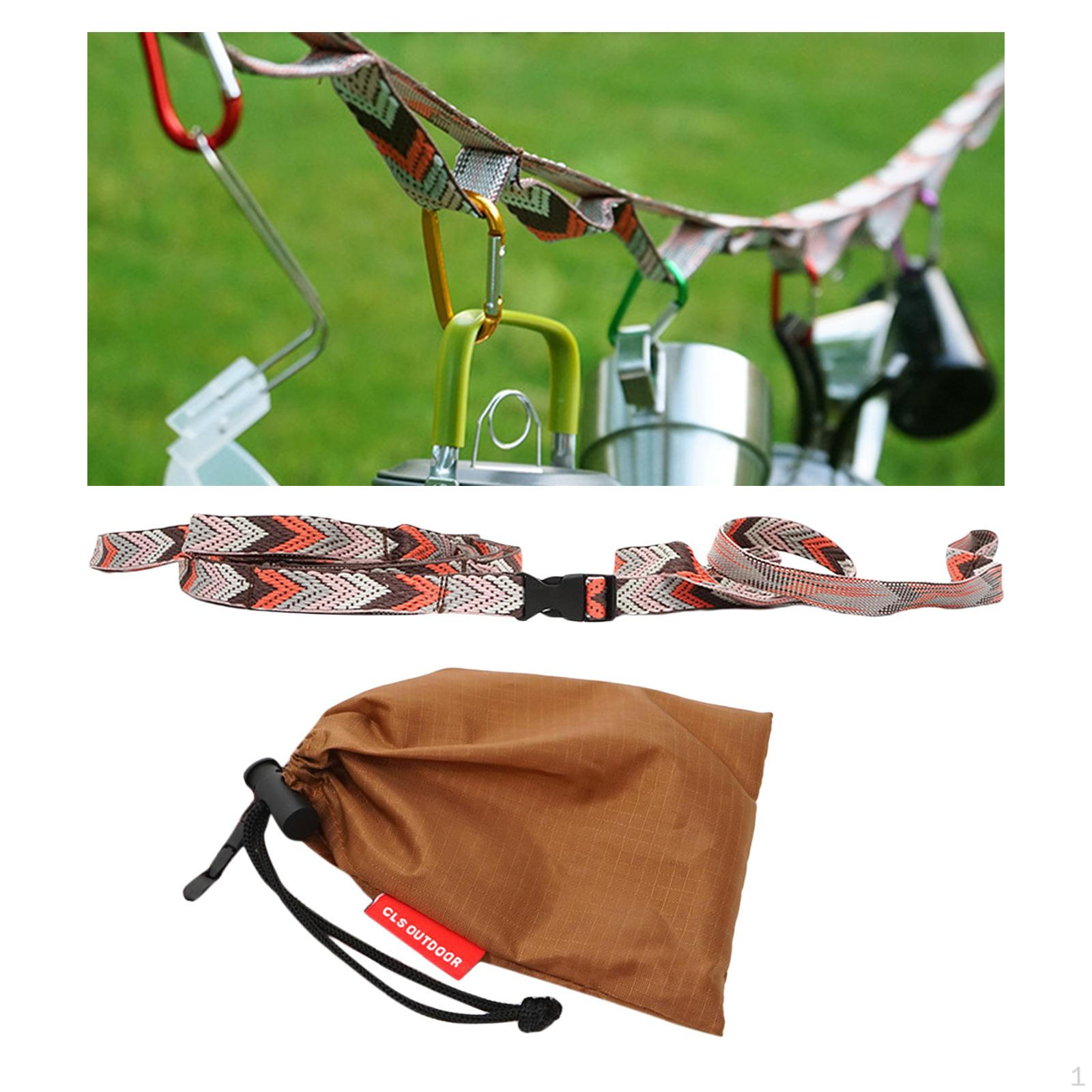 

Outdoor Camping Hiking Accessories Tent Hanger Lanyard Strap коричневый