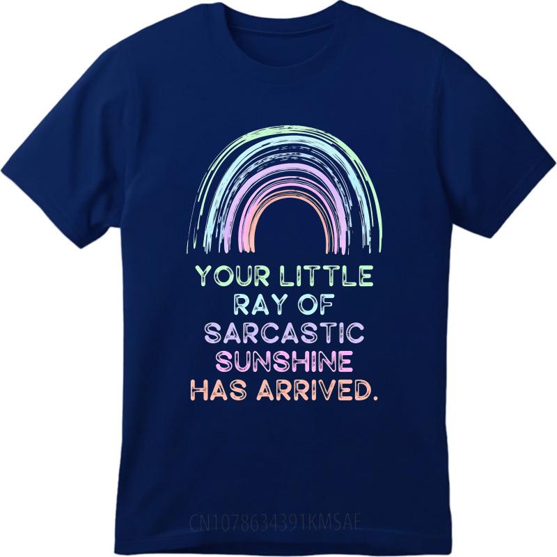 Modisches Sommer-T-Shirt für Herren Dein kleiner Sonnenstrahl des Sarkasmus ist angekommen Kurzarm Reise O-Ausschnitt T-Shirt