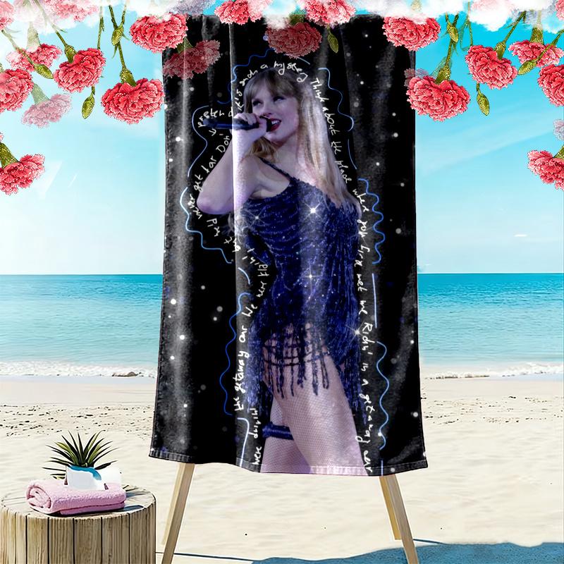 Taylor Swift Towel, Large Soft Quick Dry Towel for Beach Camping Swimming