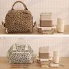 Large Capacity Picnic Bag Strawberry Pattern Food Thermal Handbag Corduroy Lunch Bag  Women's Use