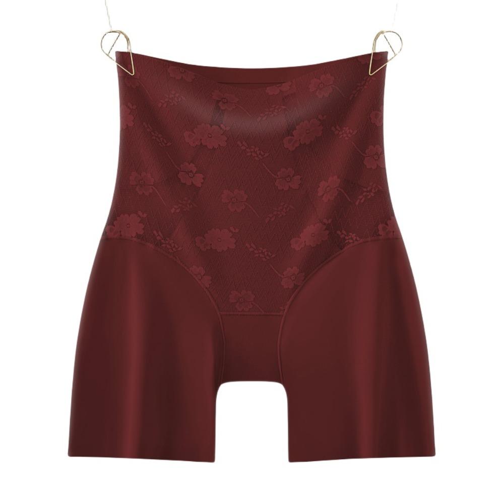 

Большой размер Послеродовой формирователь тела Цветы Контроль живота Трусики Сатин Подтягивающие ягодицы Брифы Леди XL красный