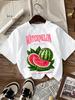 Watermelon Local Source Juicy Refreshing Printed Unisexs Round Neck Tshirt Street Fashion Casual Hip Hop Tshirt Graphic Tshirts